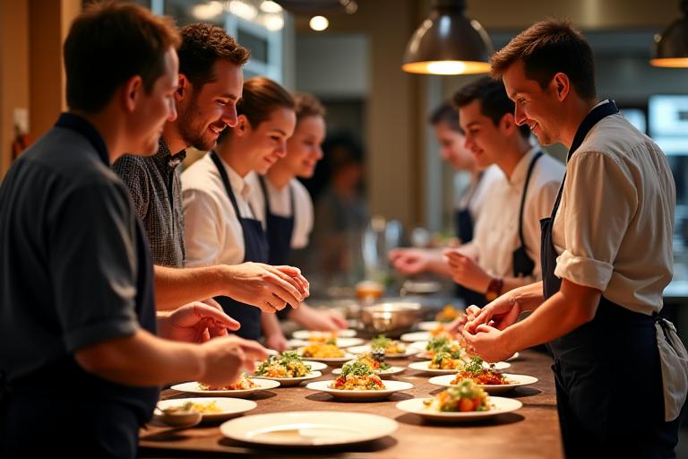Open kitchen tastings interactive